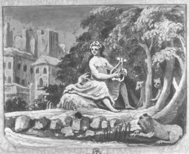 Orfeo o Apollo (dipinto) di De Boni Sebastiano (attribuito) (sec. XIX)