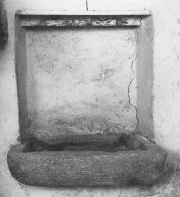 lavabo da sacrestia - ambito veneto (sec. XVII)