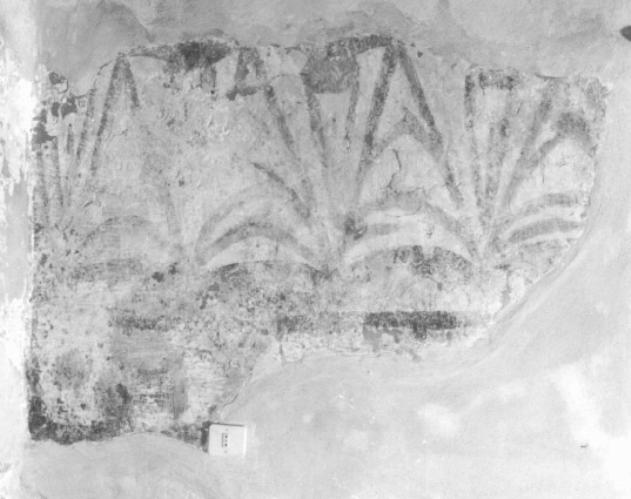 Motivi decorativi a finti tendaggi (dipinto) - ambito veneto (primo quarto sec. XVI)
