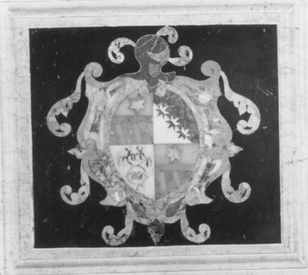 stemma (decorazione a intarsio) - ambito veneto (secc. XVII/ XVIII)