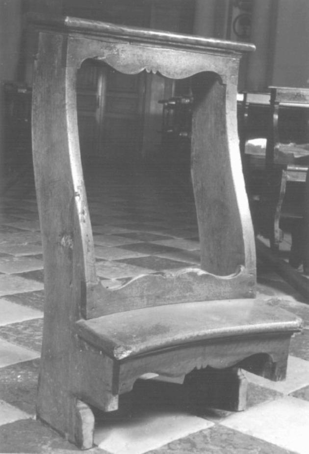 inginocchiatoio - ambito veneto (sec. XVIII)