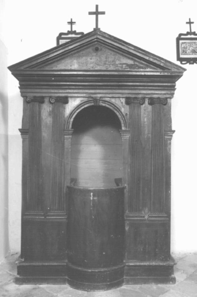 confessionale - manifattura feltrina (prima metà sec. XIX)