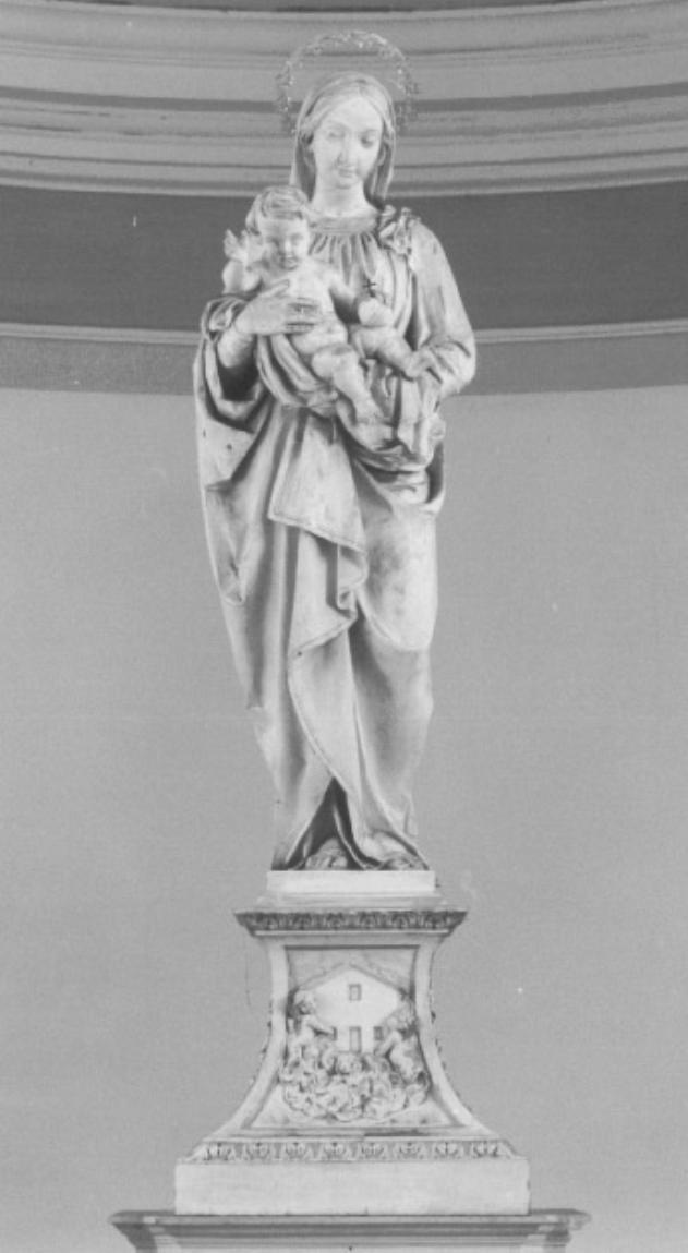 Madonna con Bambino o della Neve (statua) di Panciera Valentino detto Besarel (attribuito) - ambito veneto (seconda metà sec. XIX)