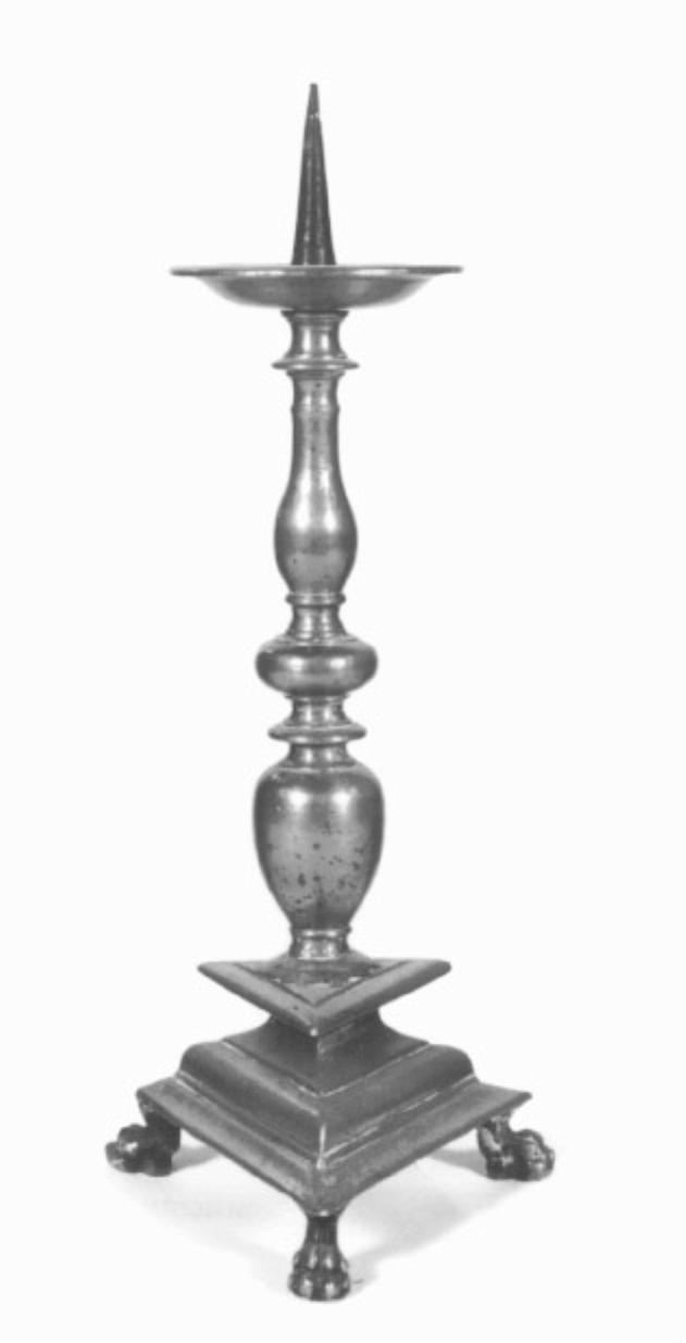 candeliere d'altare - manifattura veneta (seconda metà sec. XIX)