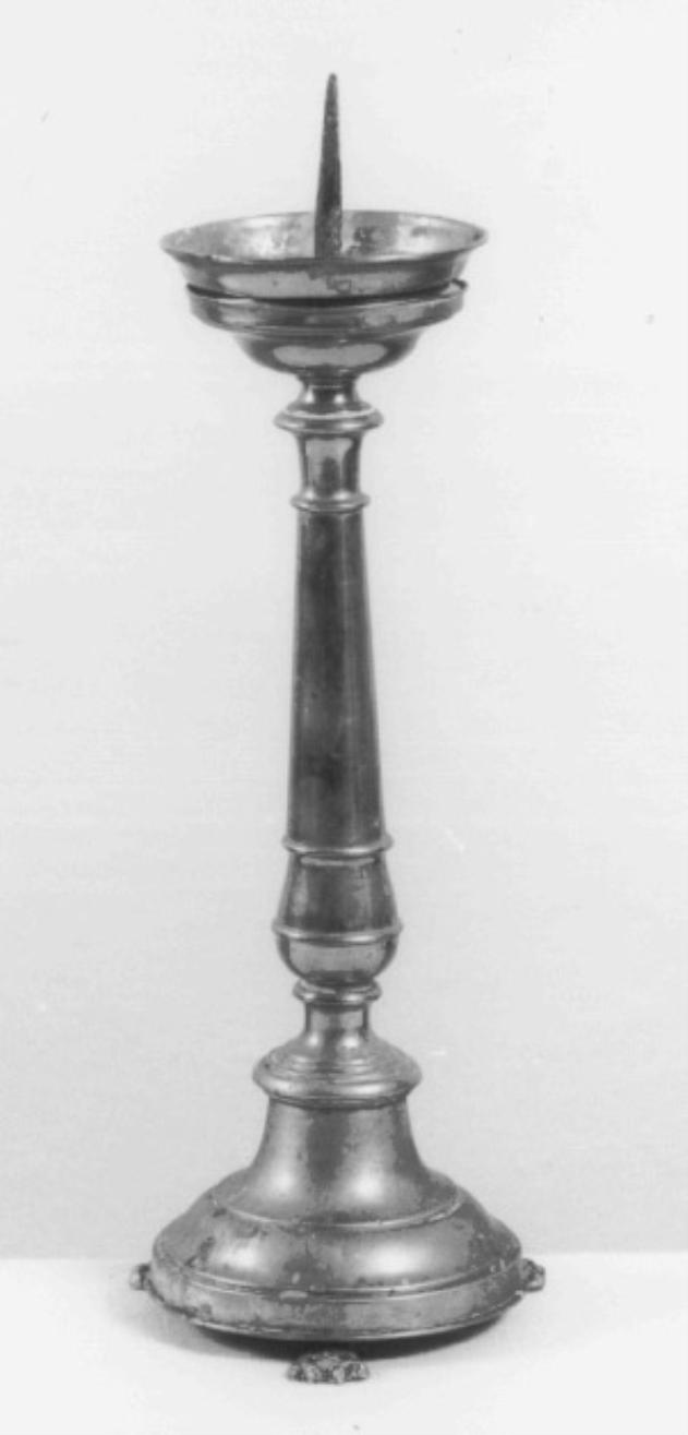 candeliere d'altare - produzione veneta (secc. XIX/ XX)