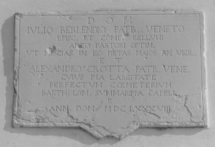 lapide commemorativa - ambito veneto (sec. XVII)