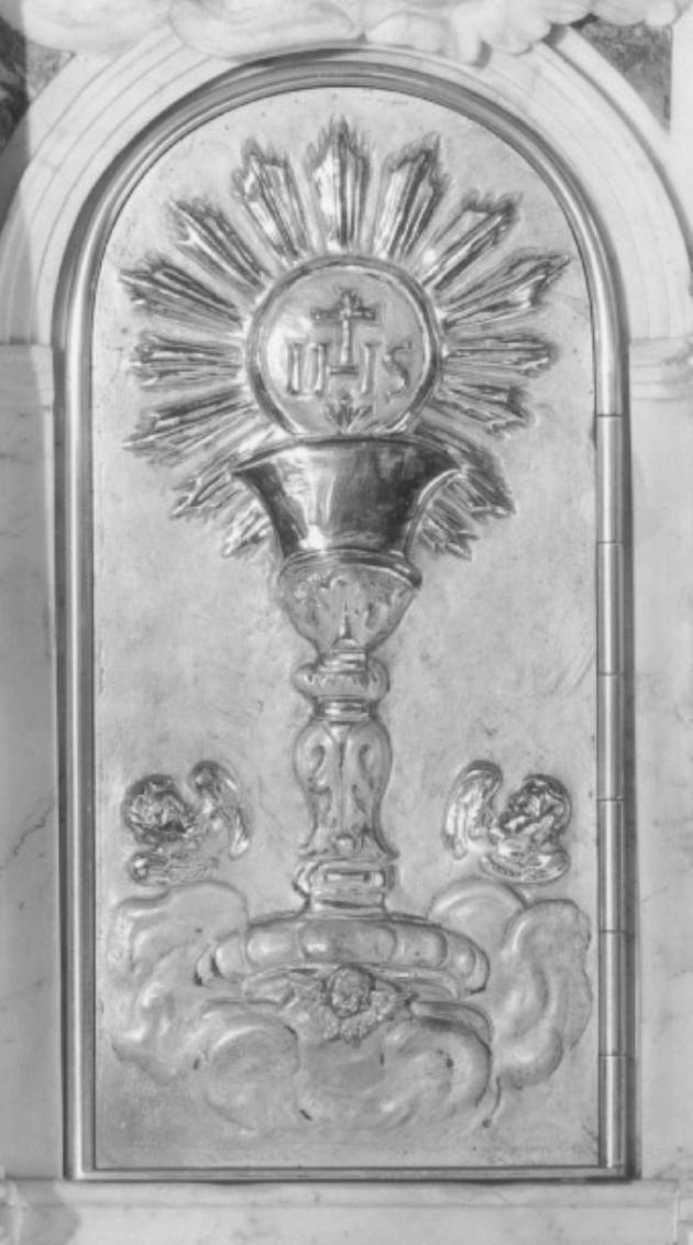 calice eucaristico (sportello di tabernacolo) - ambito veneto (seconda metà sec. XVIII)