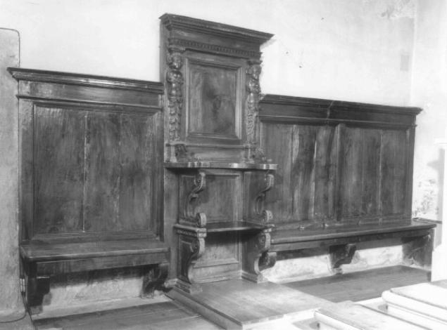 stalli del coro - ambito bellunese (seconda metà sec. XVI)