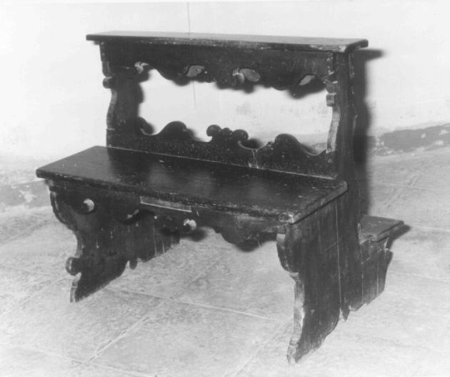 banco da chiesa - ambito veneto (sec. XVII)