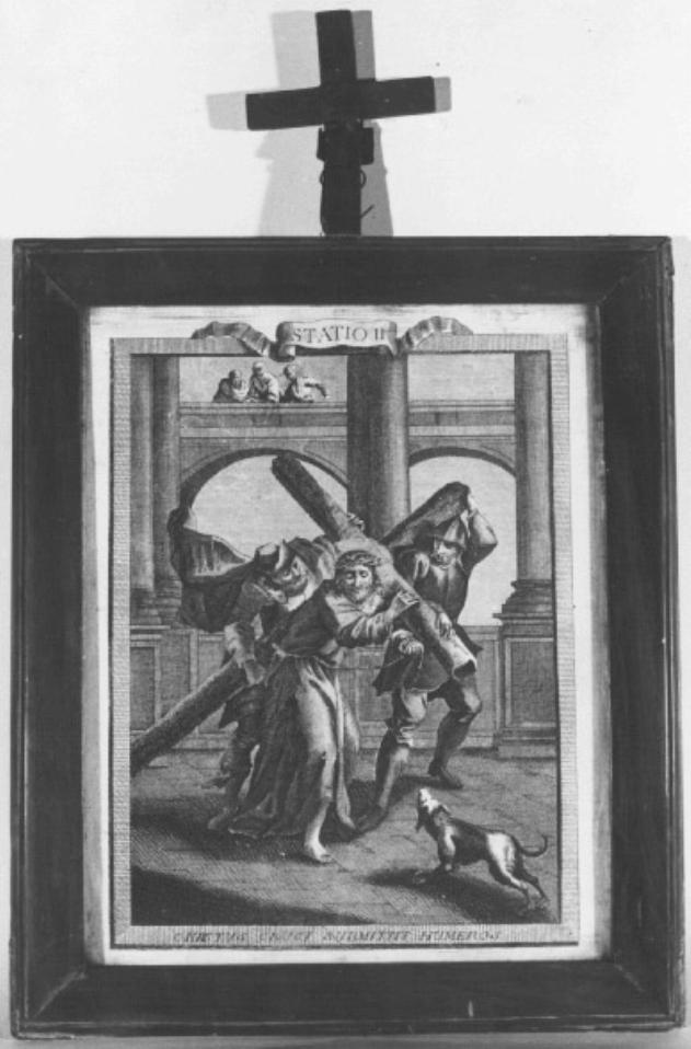 stazione I: Gesù caricato della croce (stampa) - ambito veneto (sec. XVIII)