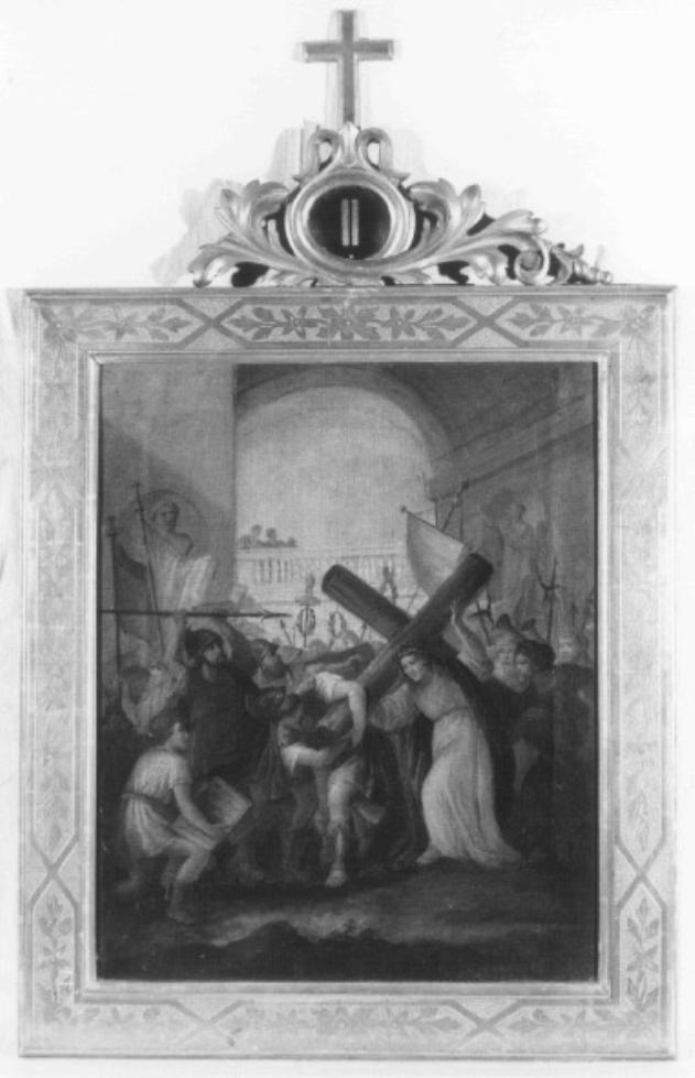 stazione II: Gesù caricato della croce (stampa) - ambito veneto (sec. XVIII)