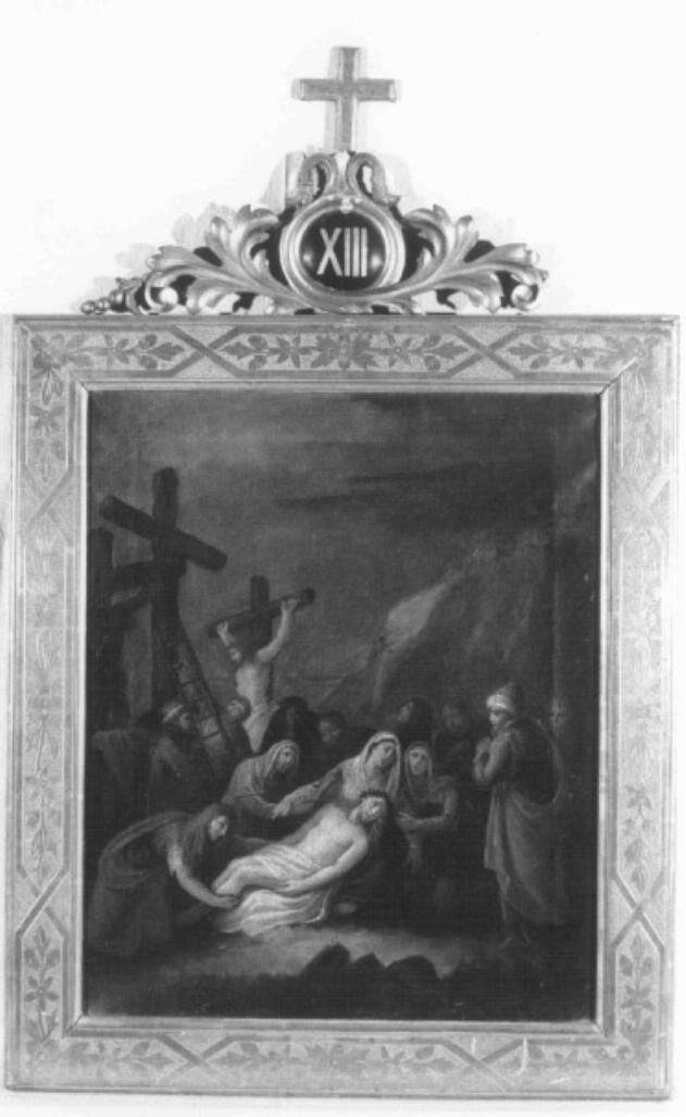 stazione XIII: Gesù deposto dalla croce (stampa) - ambito veneto (sec. XVIII)