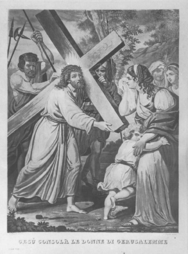 stazione VIII: Gesù consola le donne di Gerusalemme (stampa) - ambito veneto (primo quarto sec. XIX)