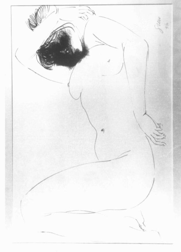nudo femminile (stampa) di Greco Emilio (sec. XX)