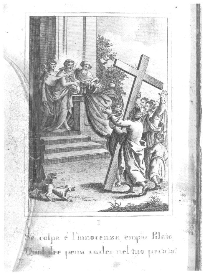 stazione I: Gesù condannato a morte (stampa, elemento d'insieme) - ambito veneto (seconda metà sec. XVIII)