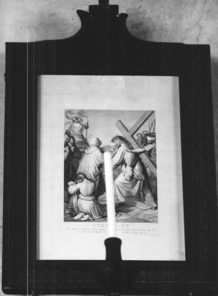 stazione IV: Gesù incontra la Madonna (stampa) - ambito veneto (sec. XIX)