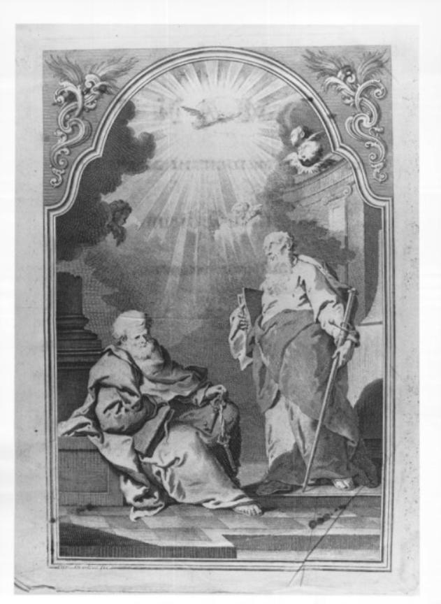 San Pietro e san Paolo (stampa) - ambito veneto (seconda metà sec. XVIII)