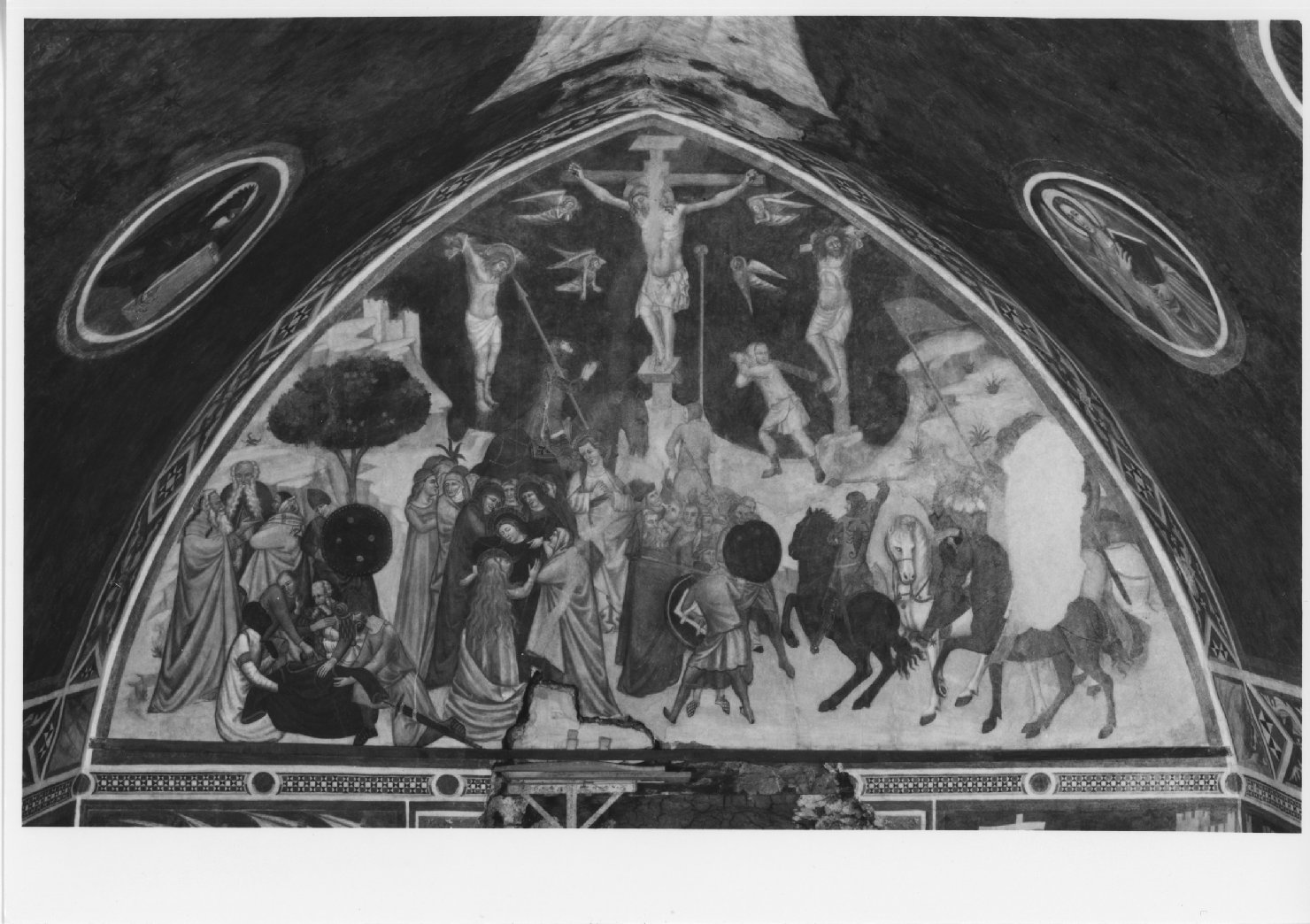 crocifissione di Cristo (dipinto) - ambito veneto (sec. XIV)