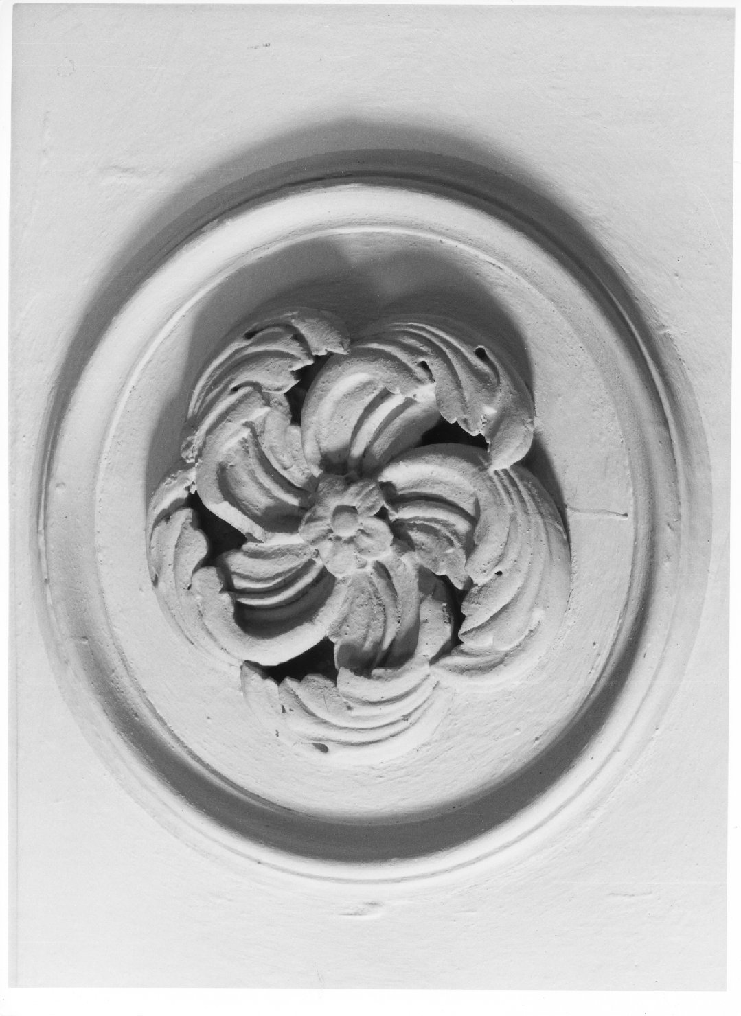 motivo decorativo a rosone (rilievo) - bottega bellunese (seconda metà sec. XIX)