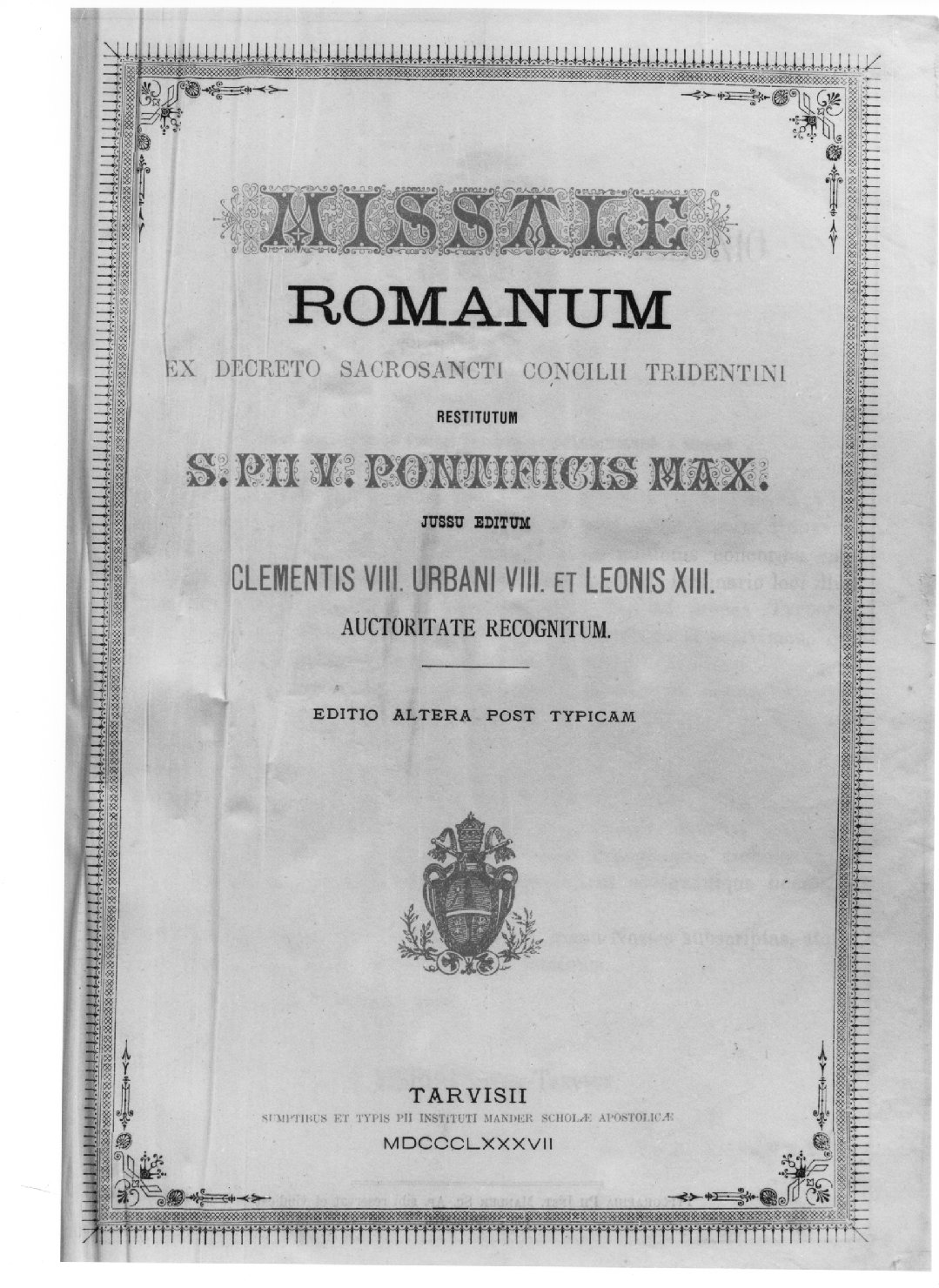 coperta di libro liturgico - ambito trevigiano (sec. XIX)