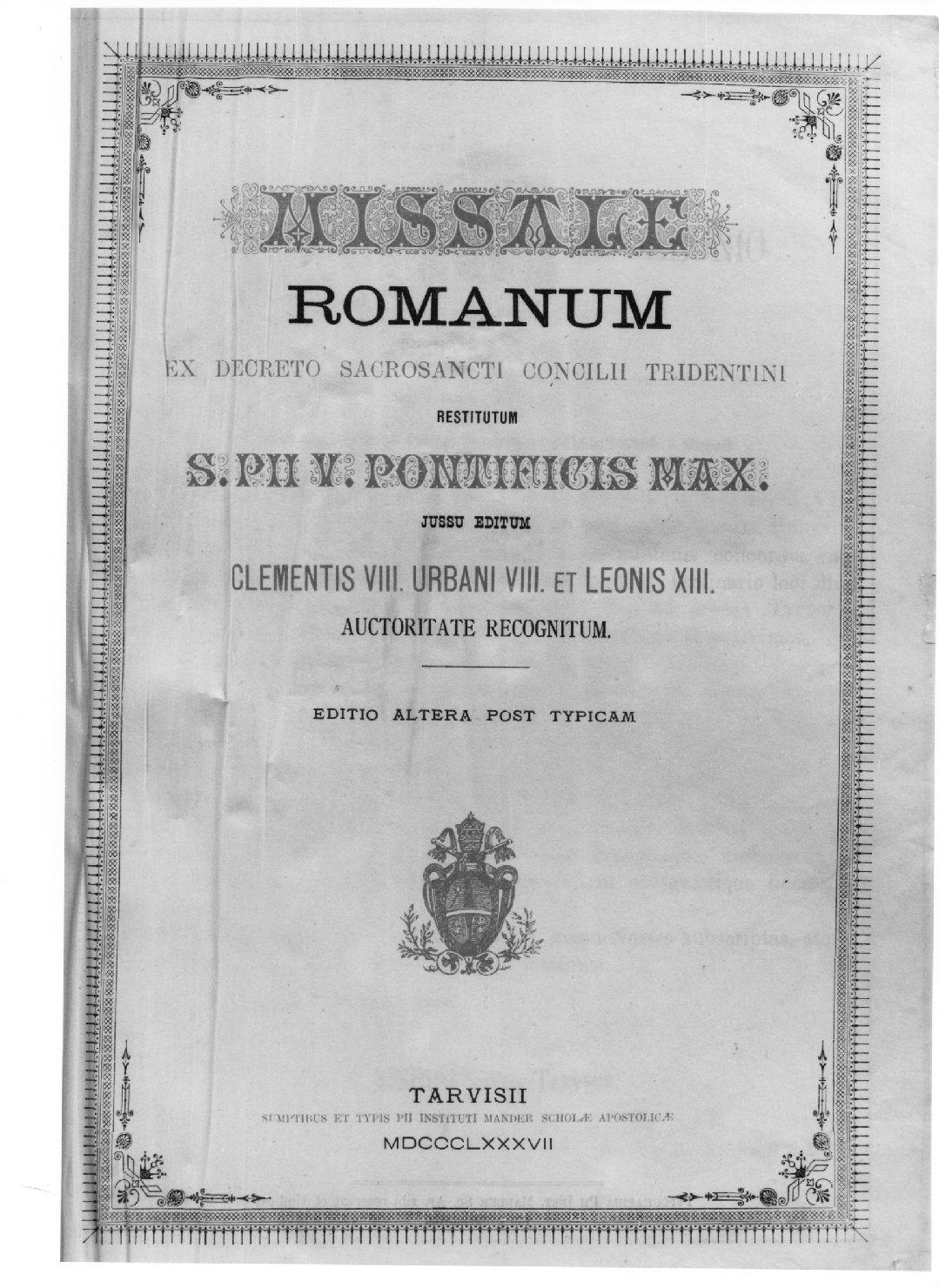 coperta di libro liturgico - ambito trevigiano (sec. XIX)