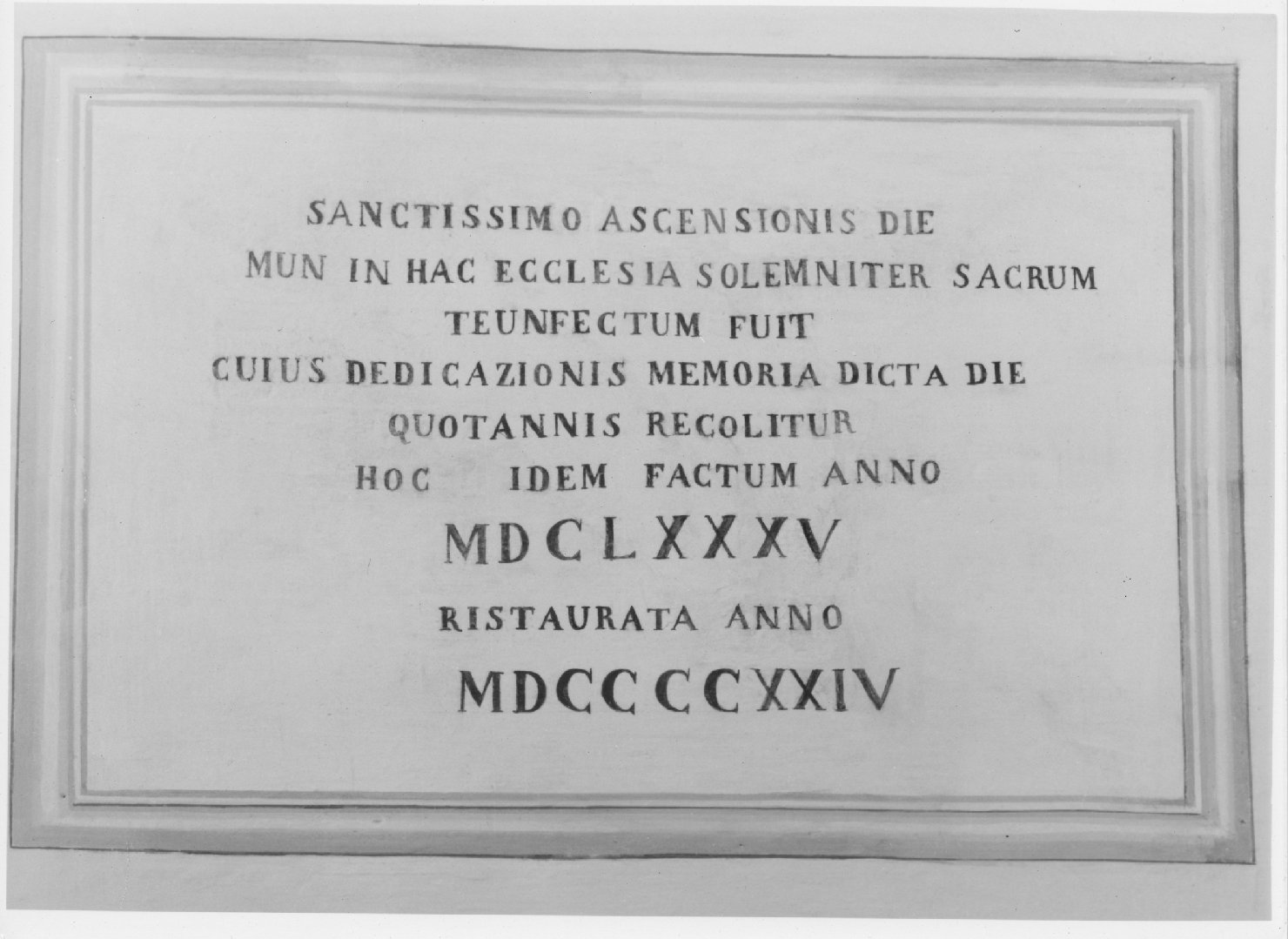 iscrizione (dipinto) - ambito bellunese (sec. XX)