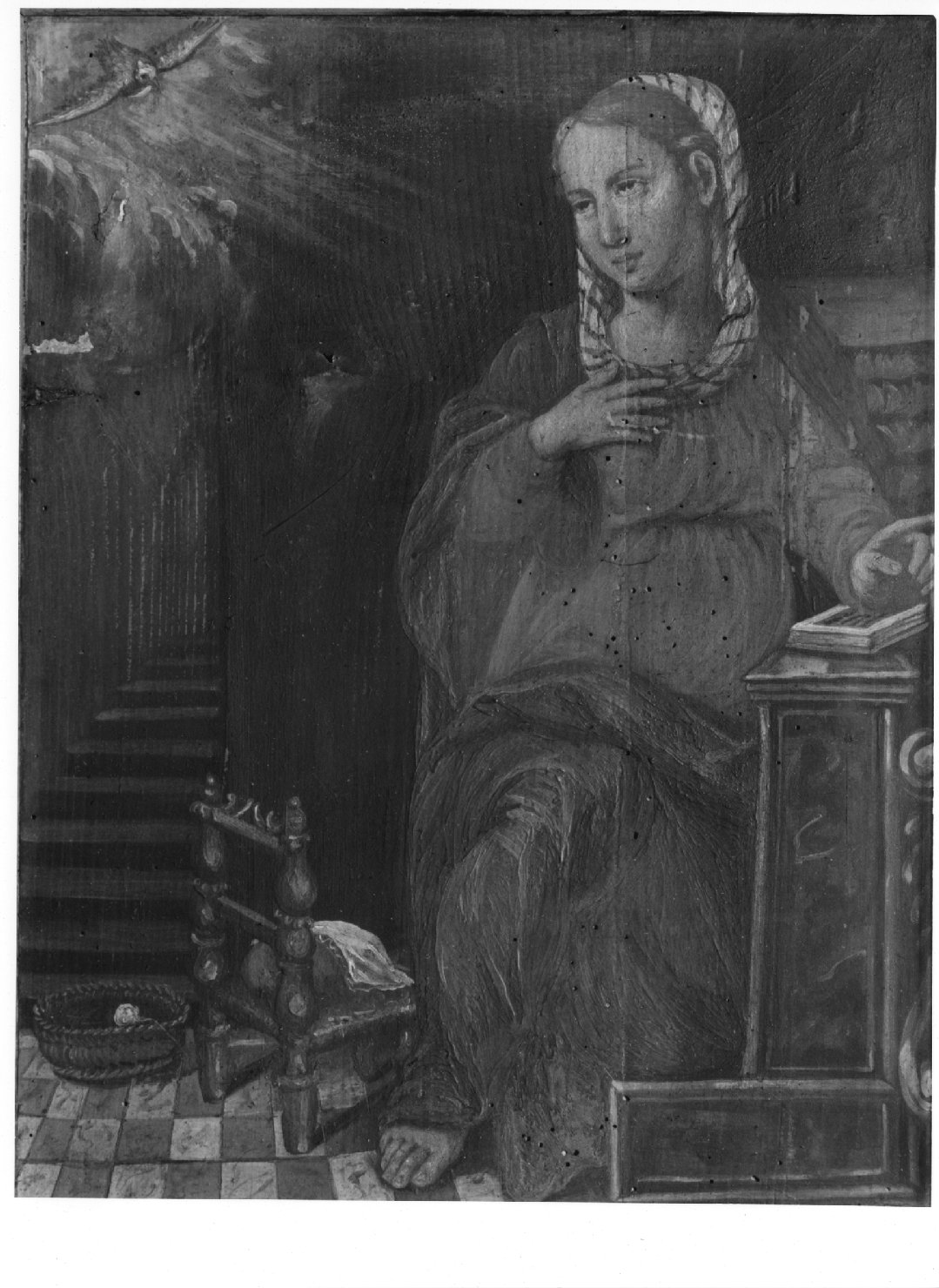 Madonna annunciata (dipinto) - ambito bellunese (fine/inizio secc. XVII/ XVIII)