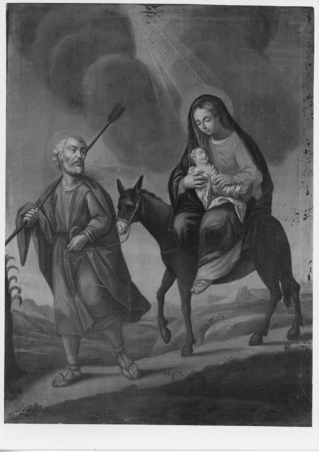 fuga in Egitto (dipinto) - ambito veneto (sec. XVII)