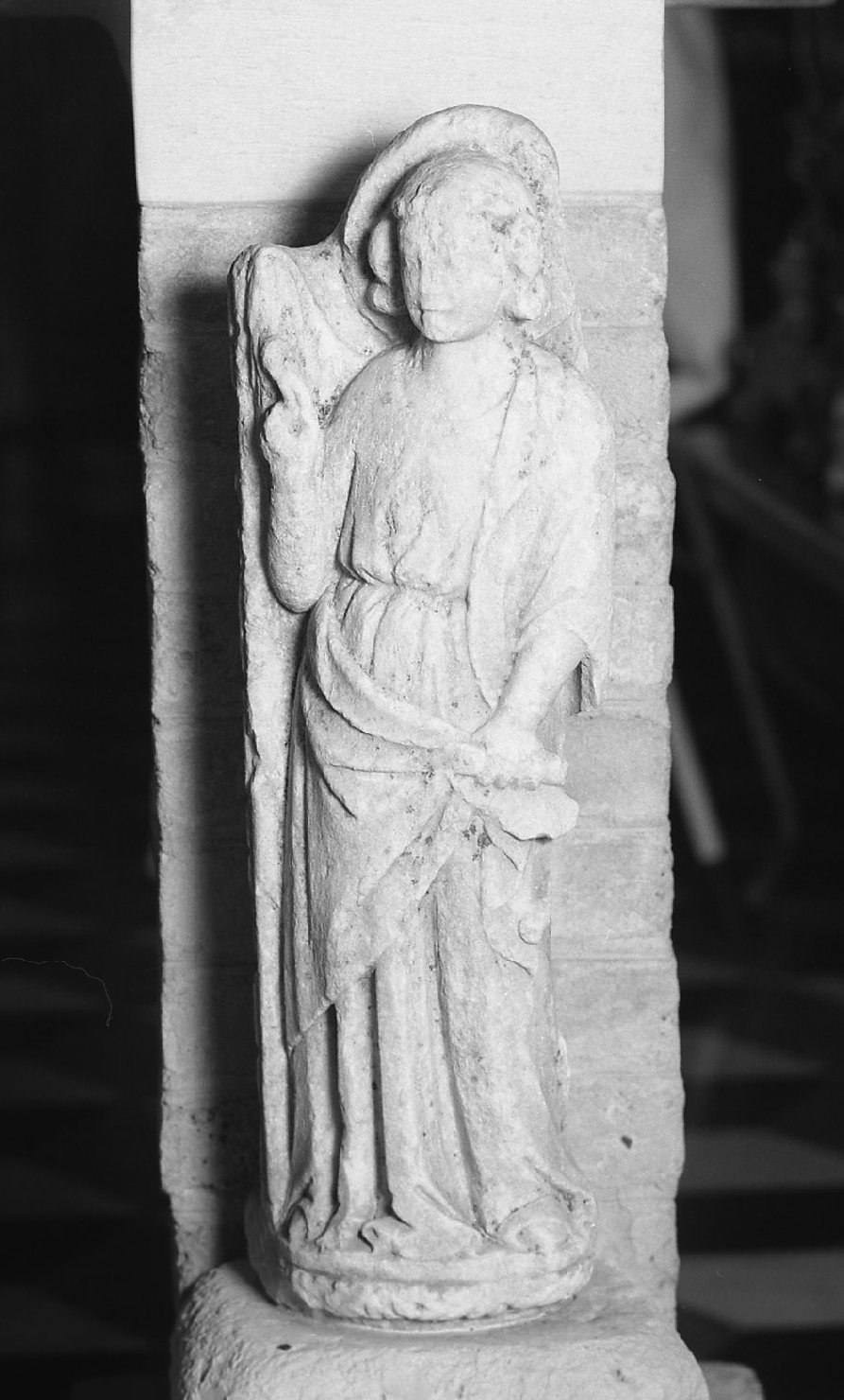 angelo annunciante (statua) - ambito veneto (secc. XIV/ XV)