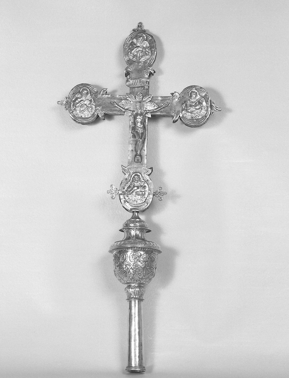 croce processionale - ambito veneto (secc. XVII/ XVIII)