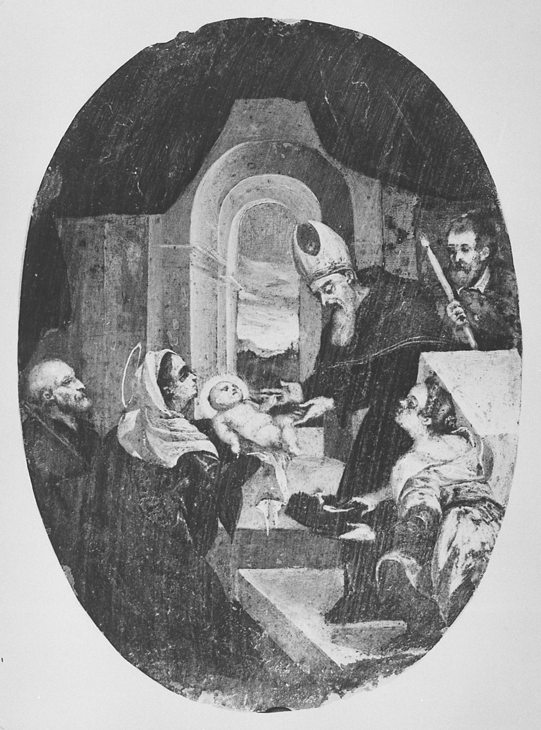 presentazione di Gesù al tempio (dipinto) - ambito veneto (sec. XVII)