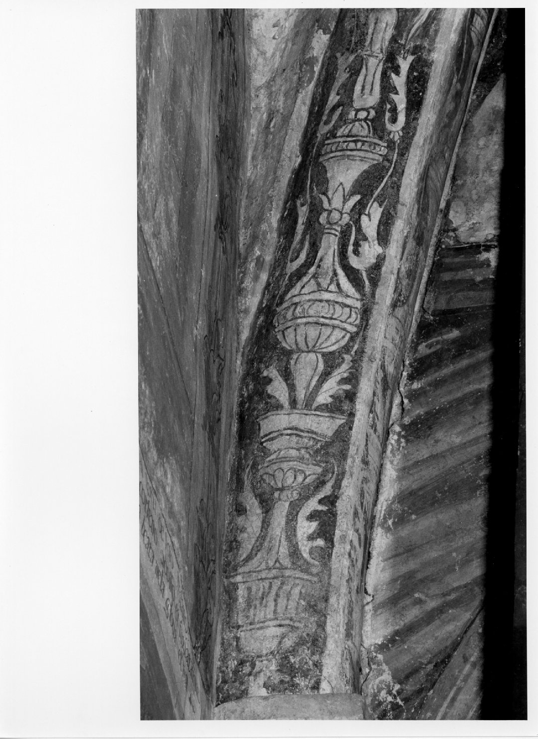 motivo decorativo a candelabra (dipinto) - ambito veneto (sec. XV)