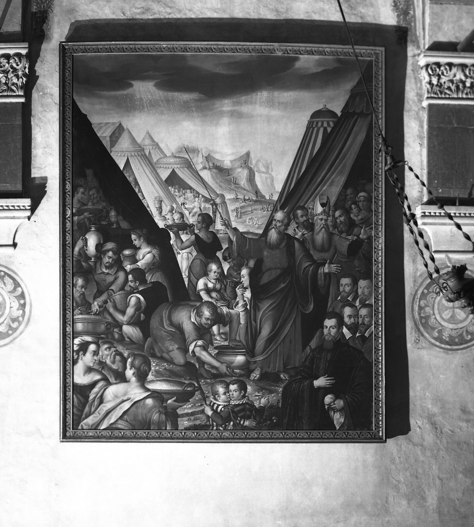 caduta della manna (dipinto) - ambito veneto (sec. XVII)