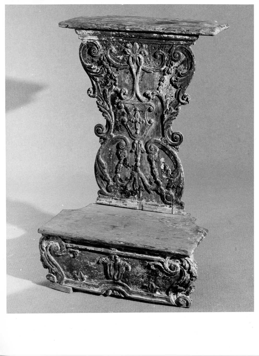 inginocchiatoio - ambito veneto (secc. XVIII/ XIX)