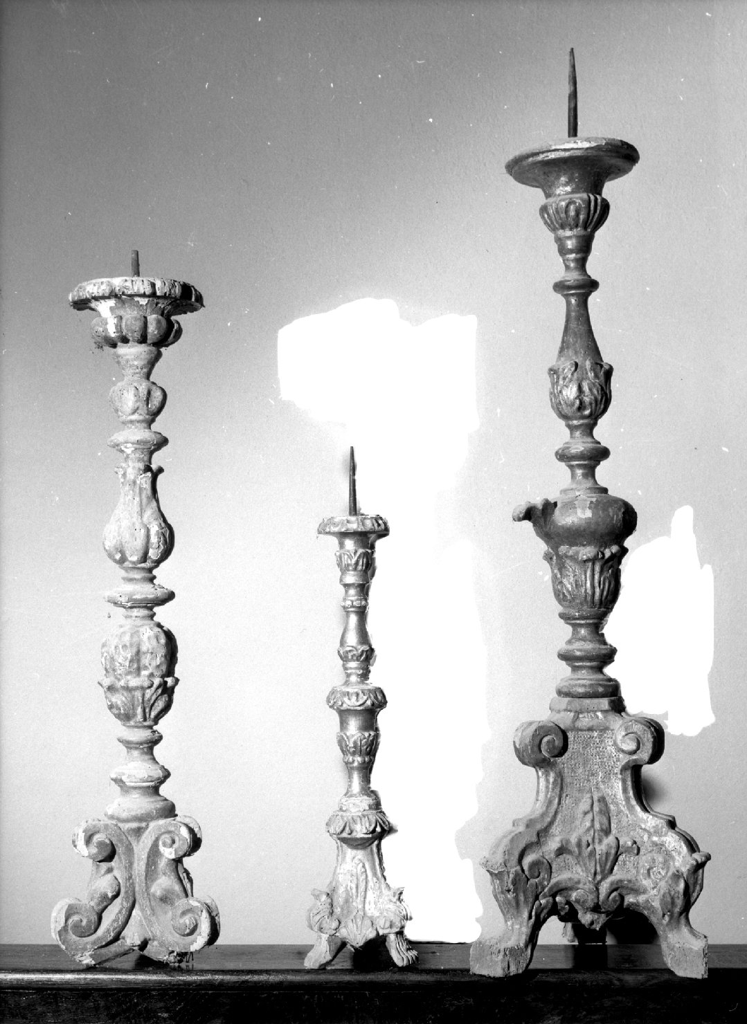 candeliere d'altare - ambito veneto (sec. XIX)