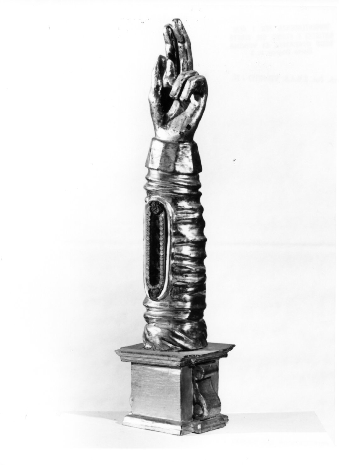 reliquiario antropomorfo - a braccio - ambito veneto (sec. XIX)