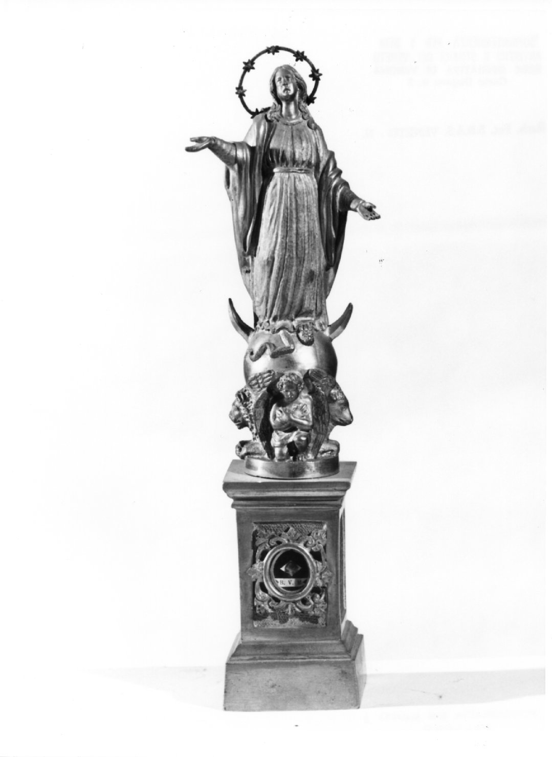 Madonna Immacolata (reliquiario - a statuetta) - ambito veneto (sec. XIX)
