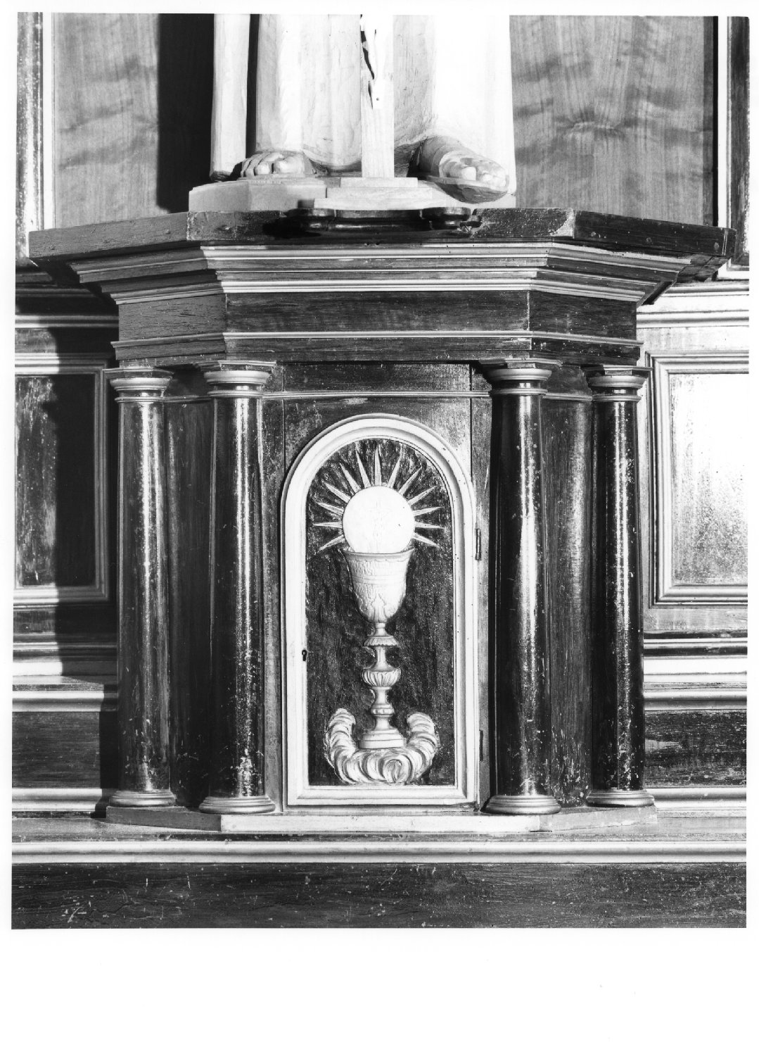 tabernacolo - a frontale architettonico - ambito bellunese (sec. XIX)