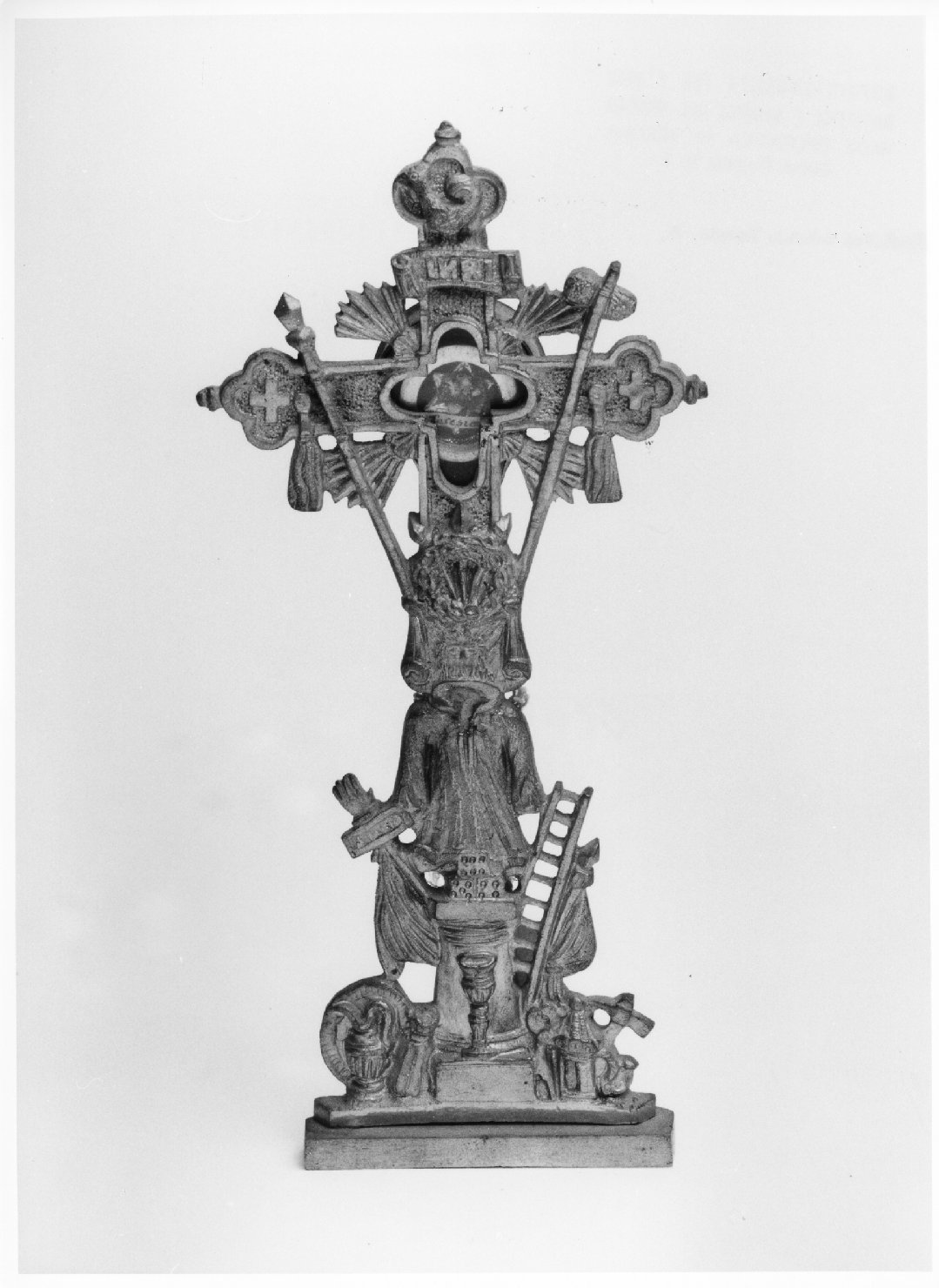 reliquiario - a croce - ambito veneto (sec. XIX)