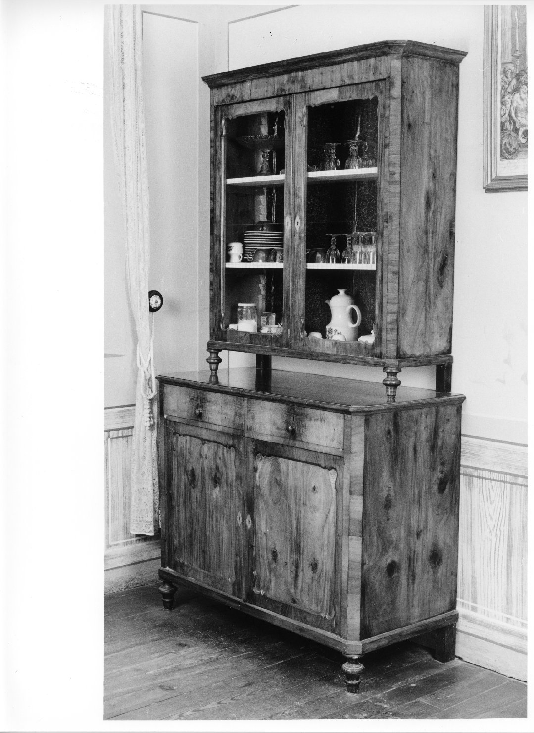 credenza con alzata - ambito veneto (fine sec. XIX)