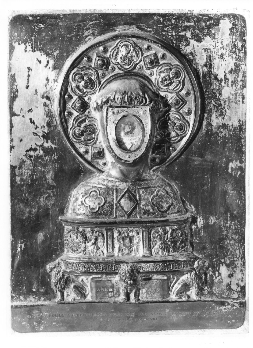 Reliquiario di Sant'Ambrogio da Padova (reliquiario a capsula) - ambito veneto (sec. XIX)