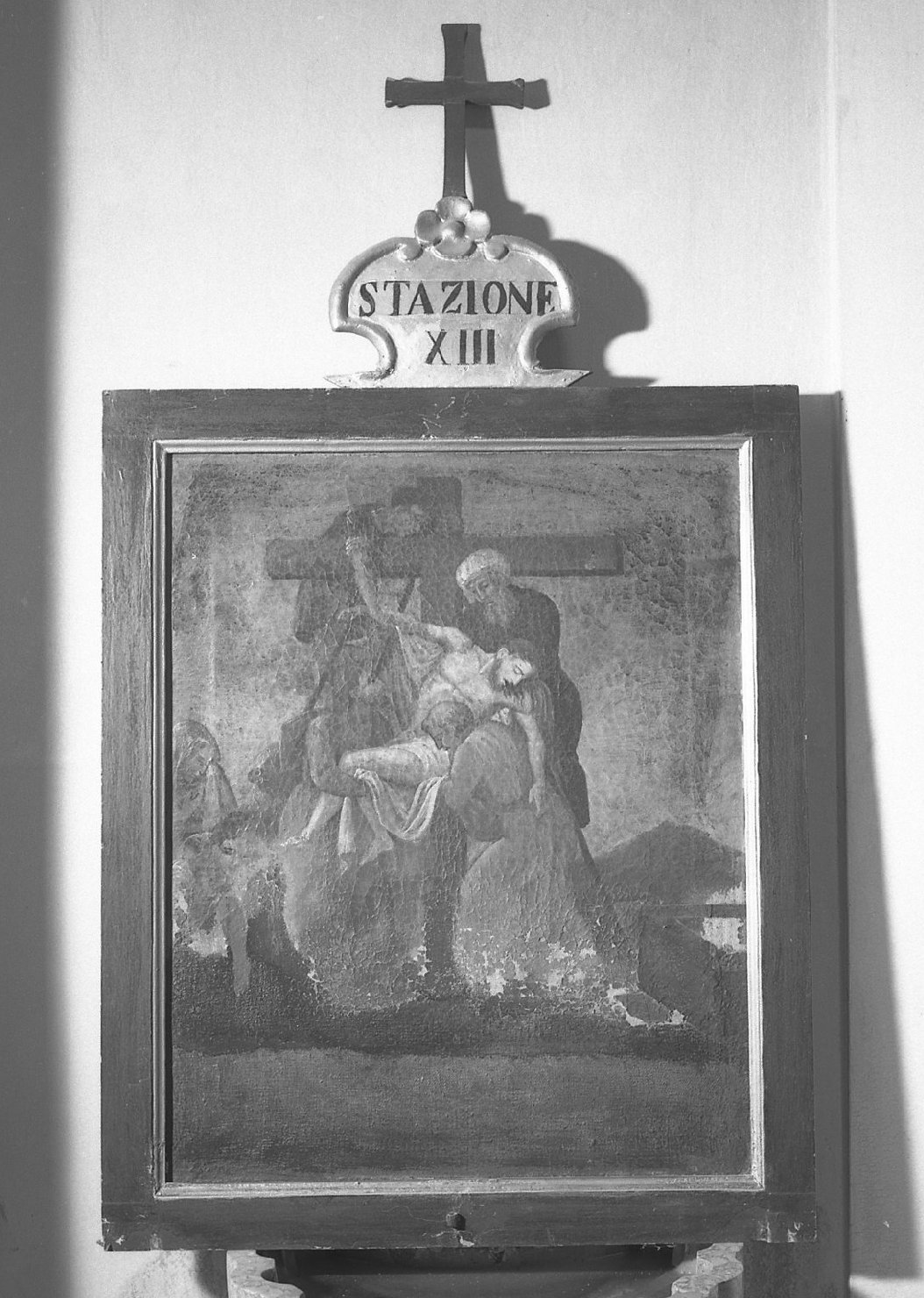 stazione XIII: Gesù deposto dalla croce (dipinto) - ambito veneto (sec. XIX)