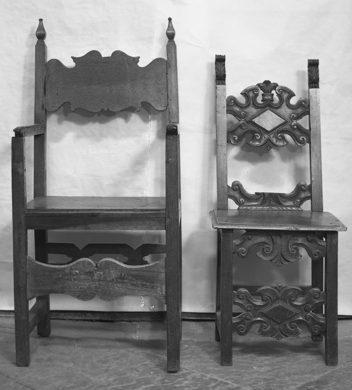 seggiolone - ambito veneto (secc. XVI/ XVII)