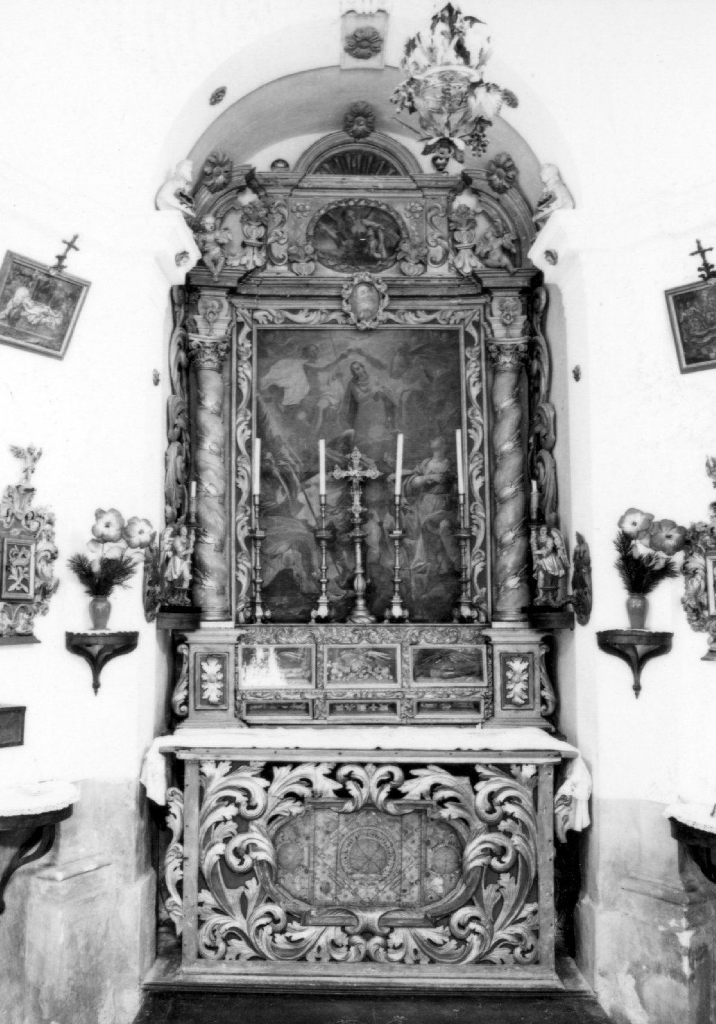 altare maggiore di Brustolon Andrea (cerchia) (sec. XVIII)