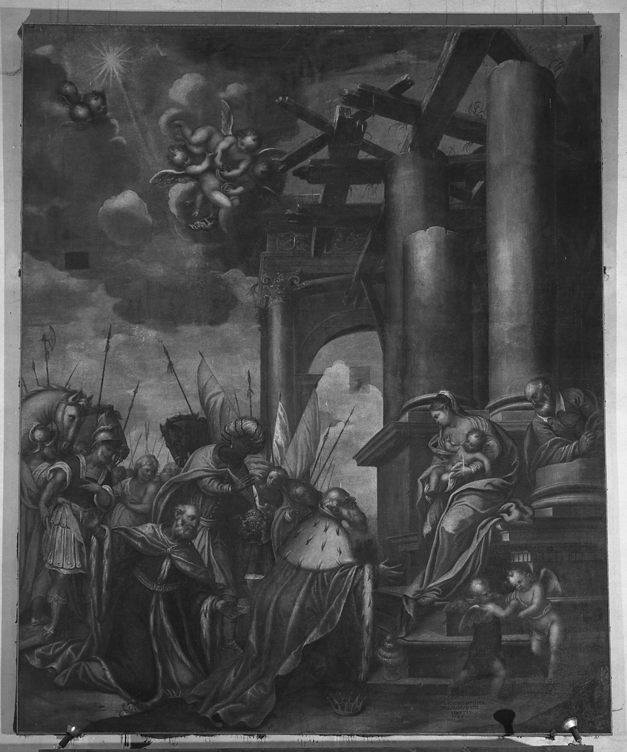 adorazione dei Re Magi (dipinto) - ambito veneto (sec. XVII)
