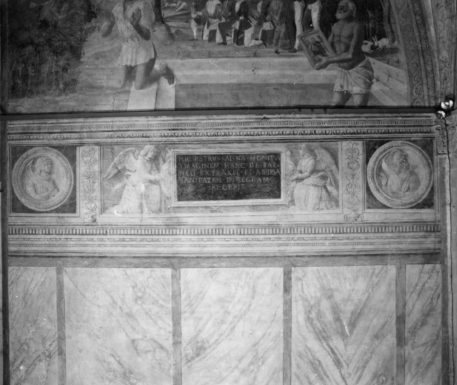 angeli con cartiglio (dipinto) - ambito veneto (sec. XV)