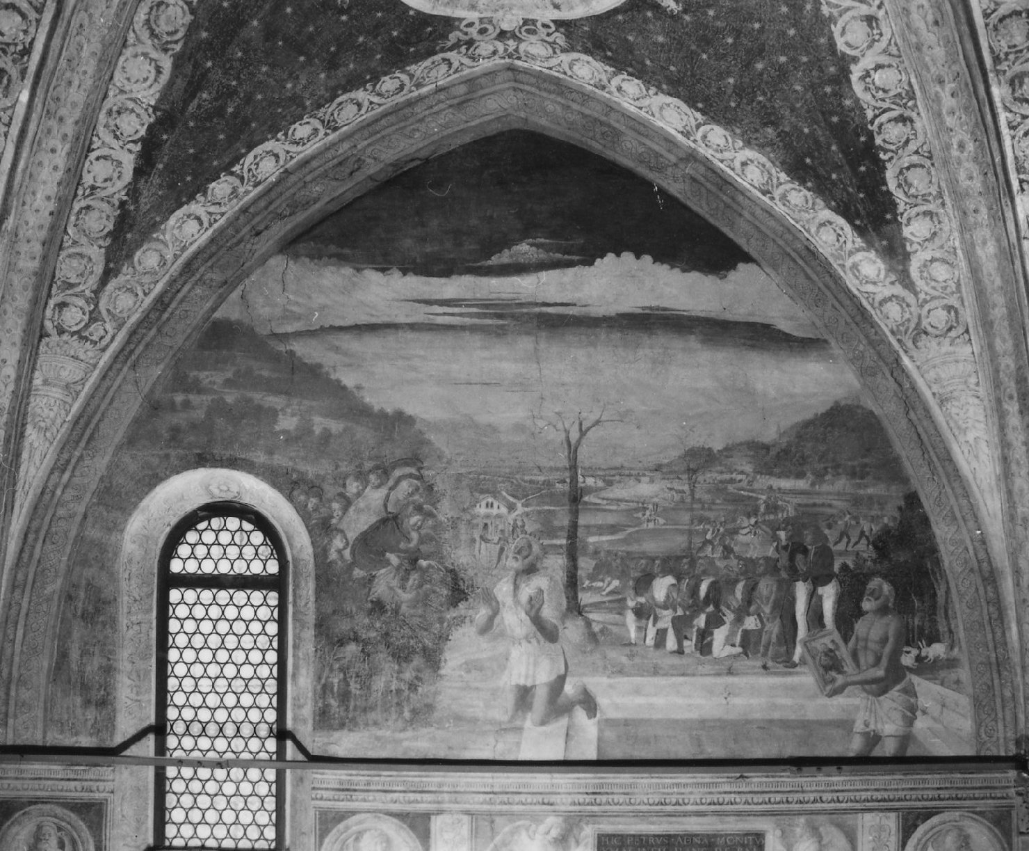 ritrovamento dell'immagine della Madonna (dipinto) - ambito veneto (sec. XV)
