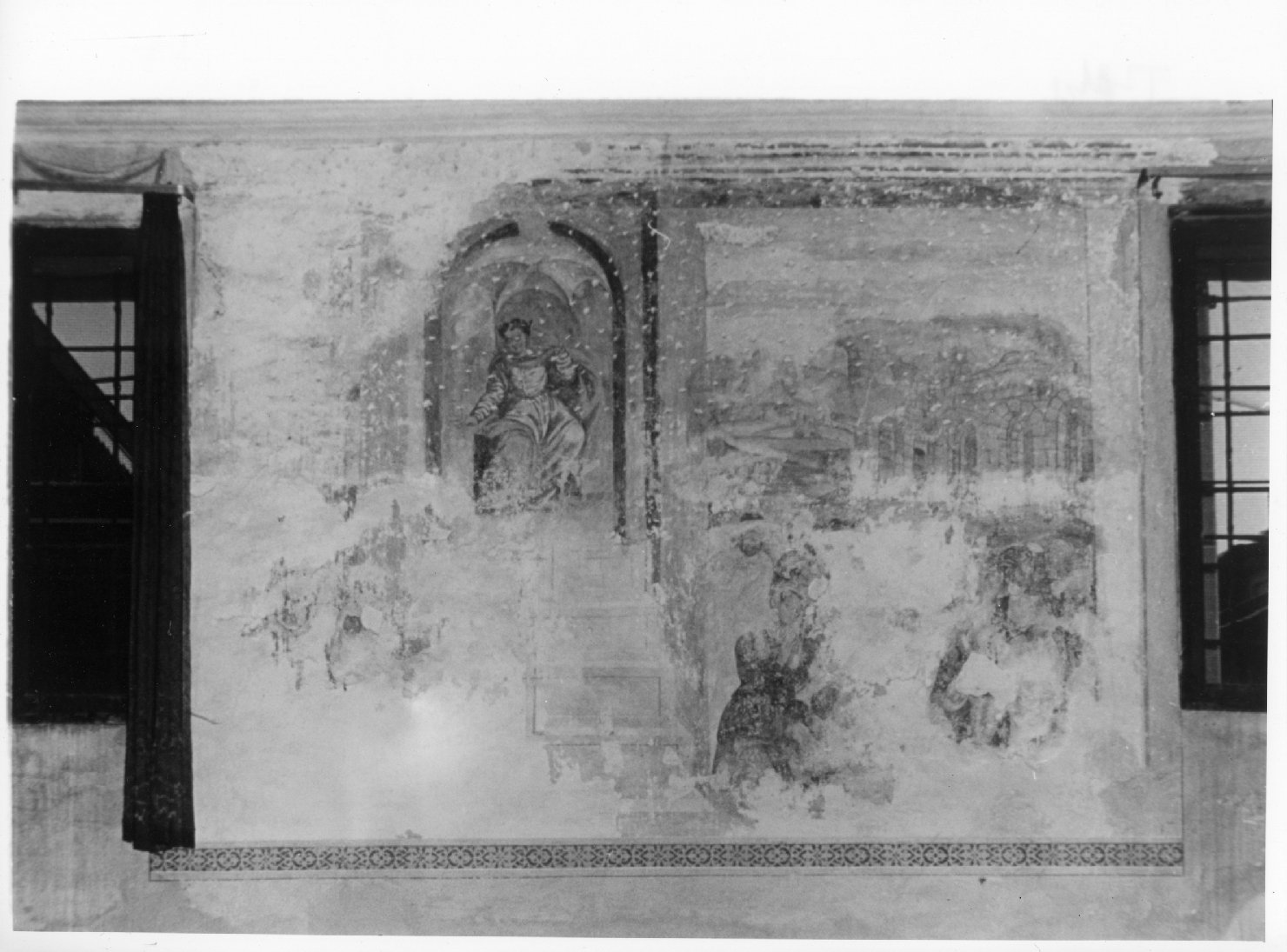 Santa Giulitta in adorazione della Madonna (dipinto) - ambito veneto (metà sec. XVI)