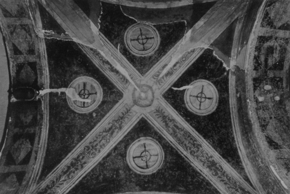 motivi decorativi geometrici e fitomorfi (dipinto) - ambito veneto (sec. XVI)