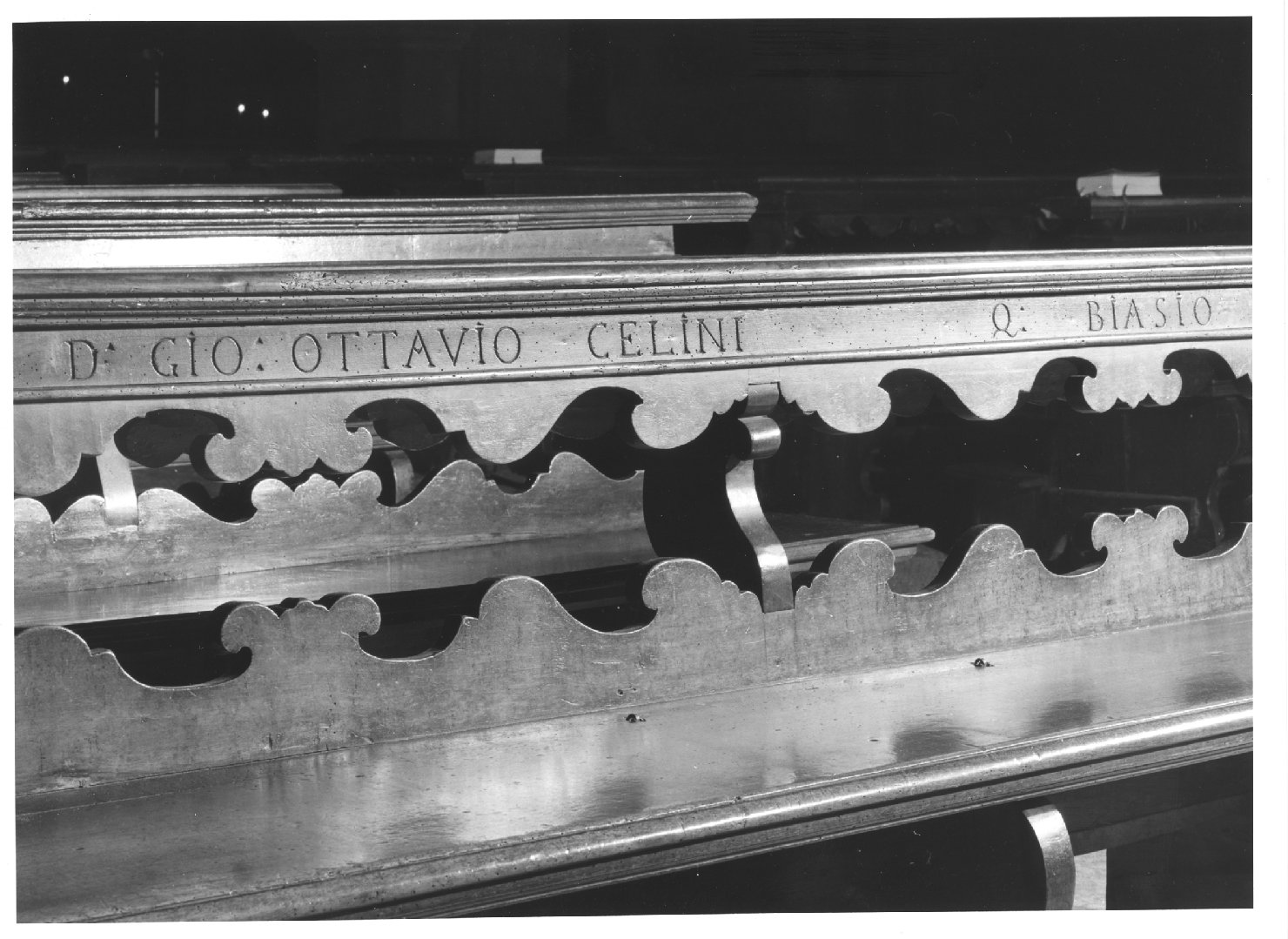 banco da chiesa - ambito veneto (sec. XVIII)